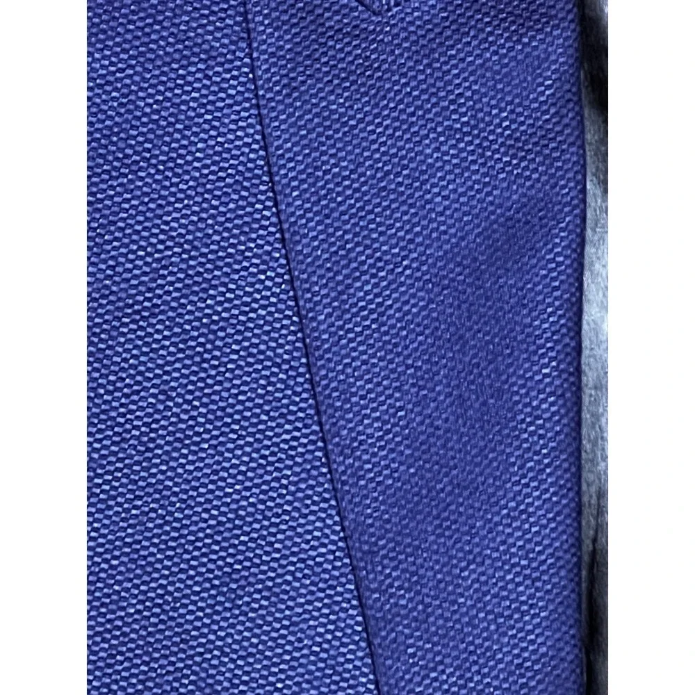 H&M Mens Blue Textured Slim Fit Blazer Suit Jacket Size 38R Preppy 2 Button Work